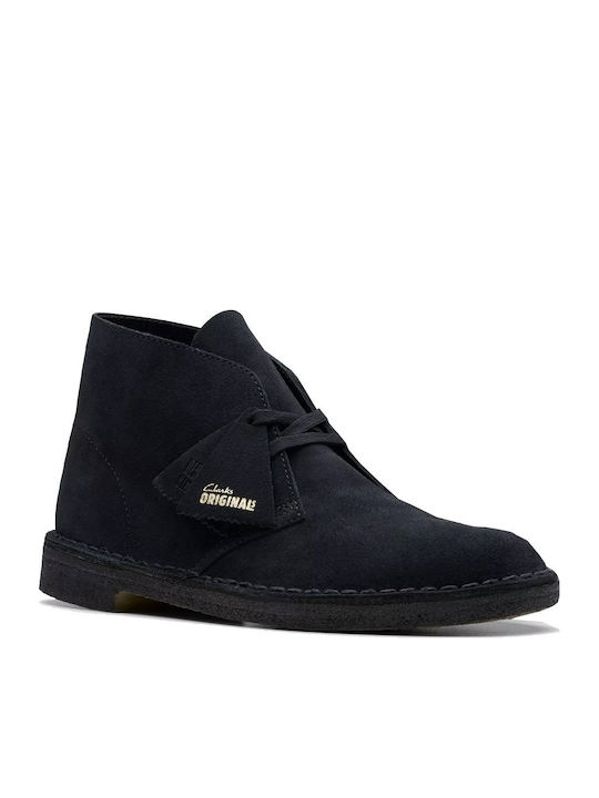 Desert Boot Leather Black Men's Boots