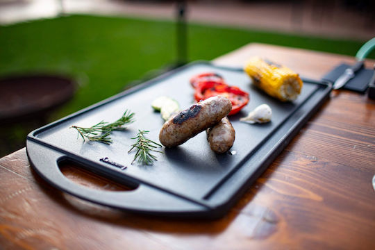 Lunaway Backblech Beidseitig mit Gusseisen Grill Oberfläche 35x25x1.6cm