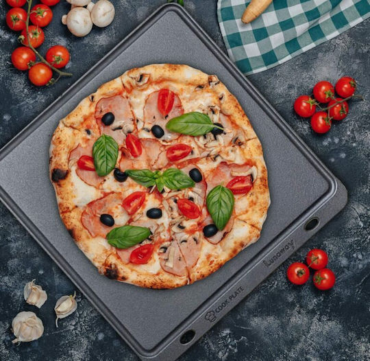 Lunaway Πλάκα Ψησίματος Πίτσας Μαντεμένια 40x40x2.1εκ.