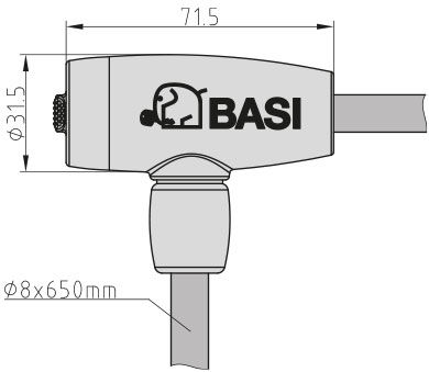 Basi Zr 312 Bicycle Lock Cable Lock with Key Black