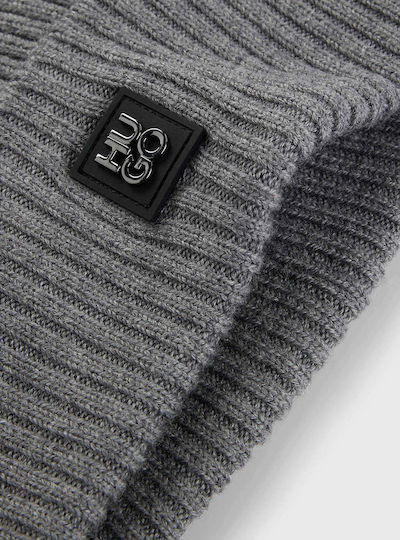 Beanie Unisex Căciulă Tricotat în culoarea Gri