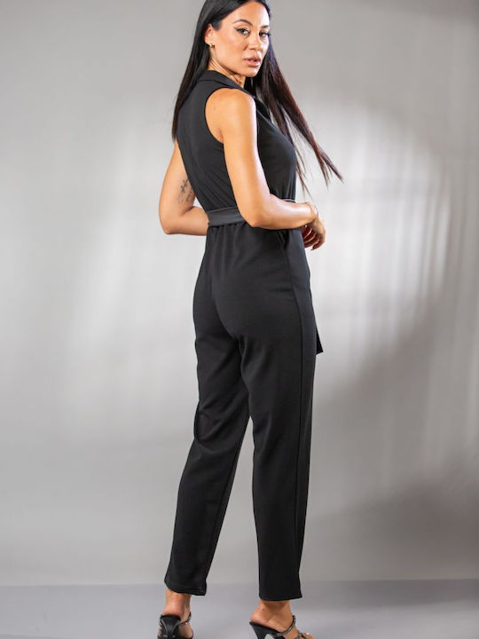 Women's Sleeveless One-piece Suit Burgundy