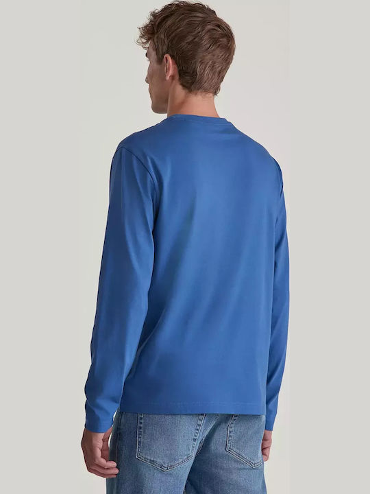 Long Sleeve Blouse Blue