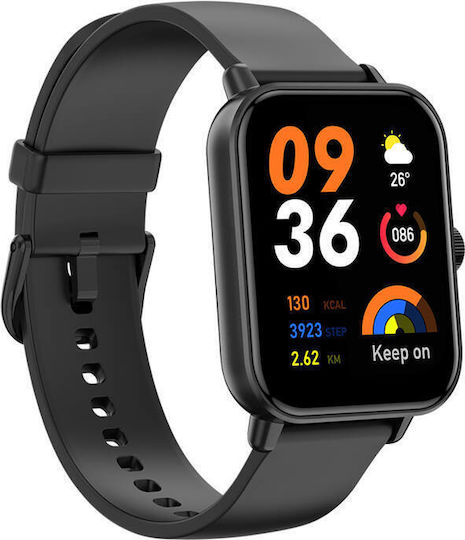 Colmi P81 Smartwatch με Παλμογράφο (Μαύρο)