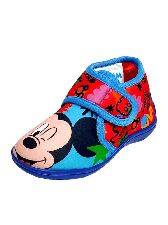 Kinderhausschuhe Stiefel Blau