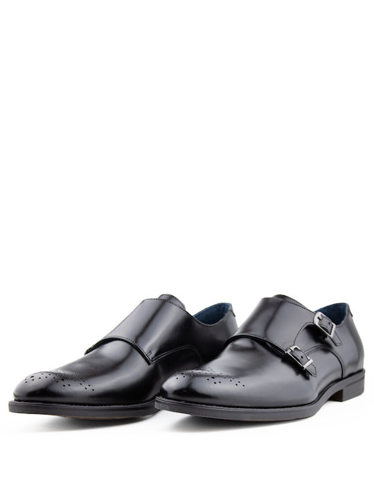 Damiani Men's Leather Dress Shoes Black