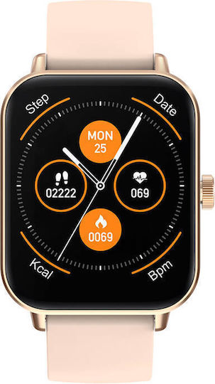 Colmi P81 Smartwatch με Παλμογράφο (Χρυσό)