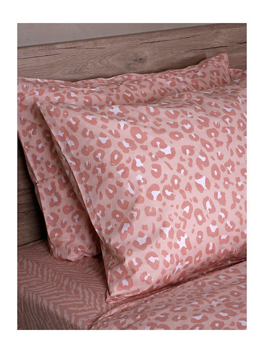 Sunshine Παπλωματοθήκη Βαμβακερή Μονή 170x250 Feelings 2044 Pink