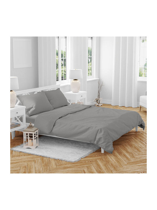 Kipper Duvet Cover Set Single with Pillowcase 160x240 Rainbow Grey