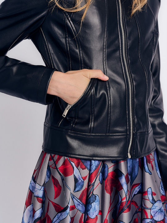 Γυναικείο Biker Jacket Μαύρο