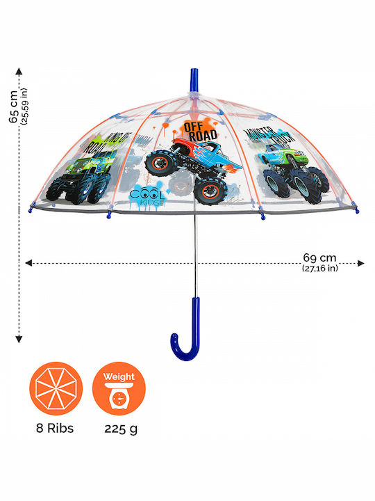 Perletti Regenschirm Kompakt Transparent