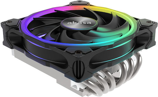 Akasa Soho H6L CPU Cooling Fan with ARGB for 115x/1200/AM4 Socket