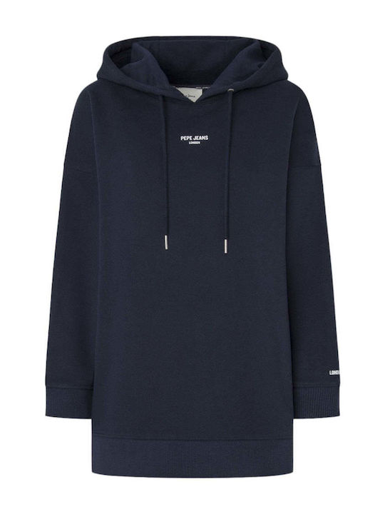 Pepe Jeans Women's Hooded Sweatshirt Blue