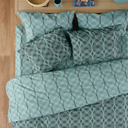 Kentia Duvet Cover Set Cotton Queen with 2 Pillowcases 225x245 Jentry 02