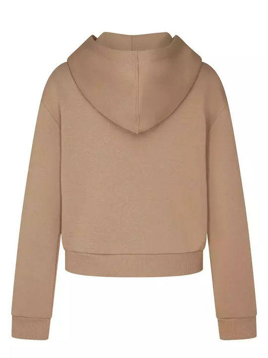 Women's Sweatshirt Hooded Beige