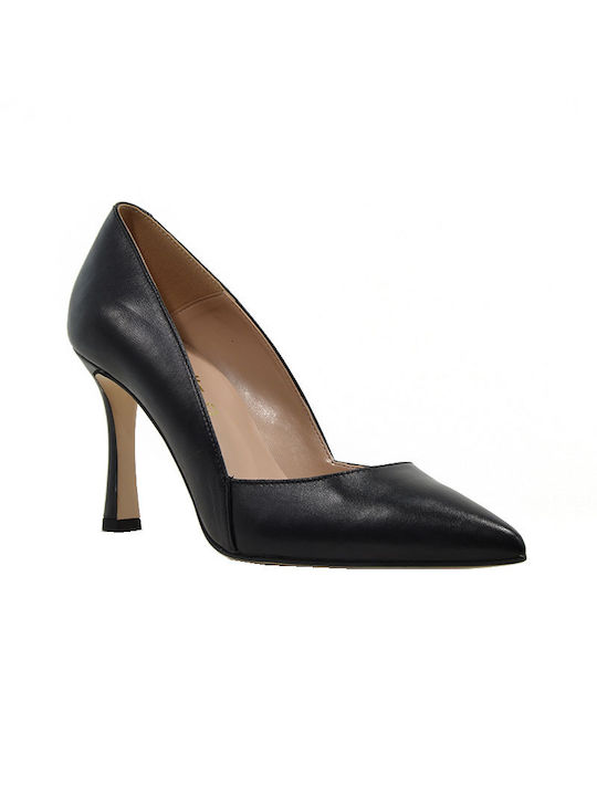 Fardoulis Leather Black Heels