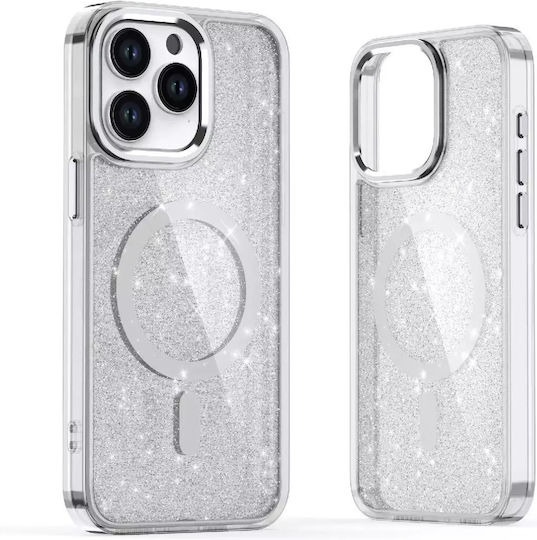 Glitter Case Magsafe Iphone 16 White Glitter