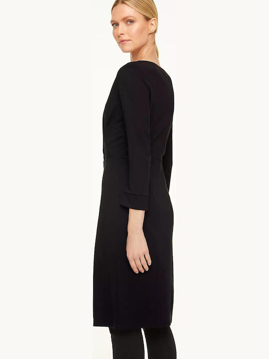Midi Damenkleid für Hochzeit - Taufe Schwarz