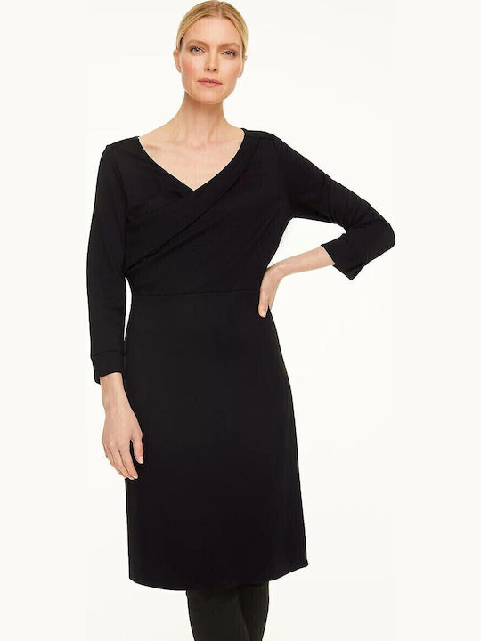 Midi Damenkleid für Hochzeit - Taufe Schwarz