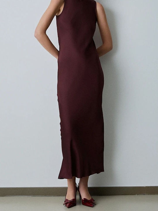 Maxi Evening Dress Bordeaux