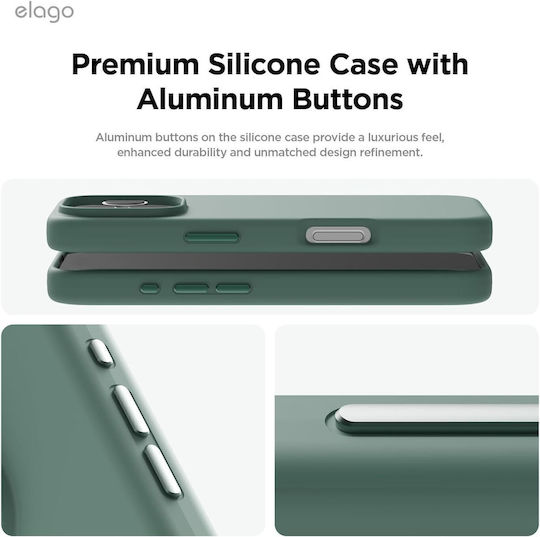 Elago Umschlag Rückseite Silikon Grün (iPhone 16 Pro)