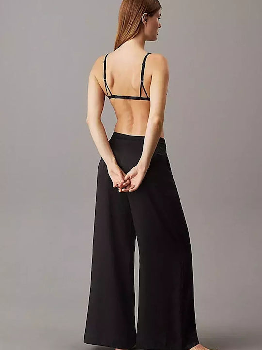 Calvin Klein Χειμερινό Γυναικείο Παντελόνι Πιτζάμας Μαύρο Calvin Klein Χειμερινό Γυναικείο Παντελόνι Πιτζάμας Μαύρο