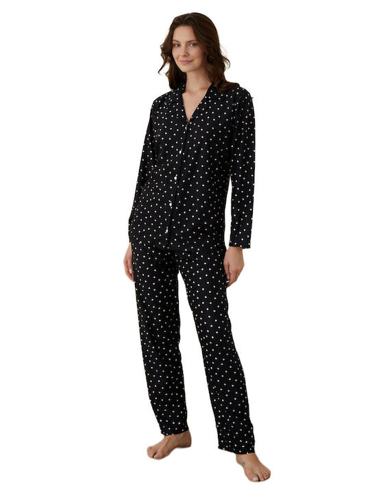 Boyraz Set Pijamale pentru Femei Negru