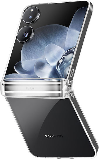 Avizar Hülle Xiaomi Mix Flip Rigid Sichtbares Design Schutz Scharnier Transparent