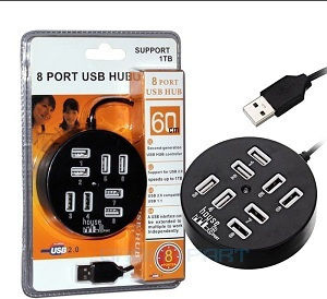 Hub 8 Θυρών USB 2.0 με σύνδεση USB-A