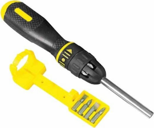 Stanley Screwdriver Ratchet with 11 Magnetic Interchangeable Tips