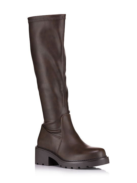 Alta Moda Leather Women's Boots Brown