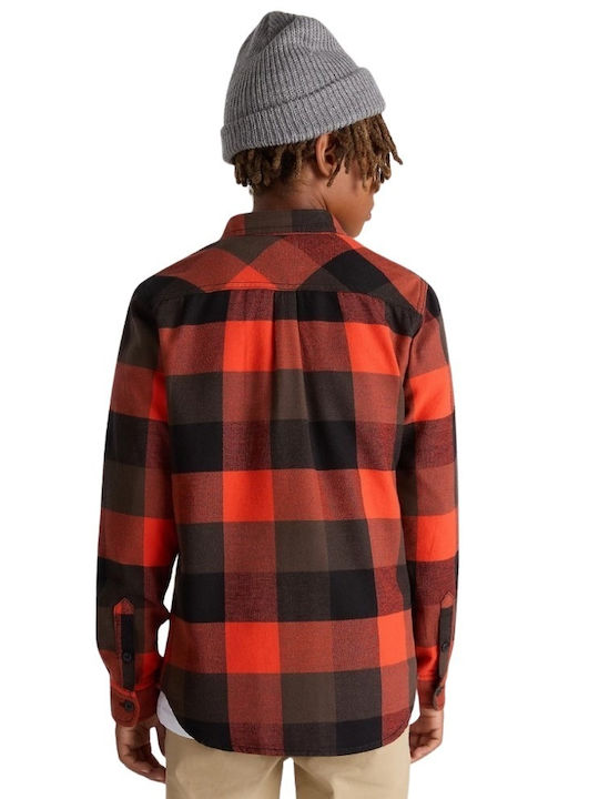 Vans Kids Shirt Red Flannel