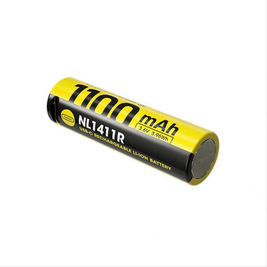 NiteCore Επαναφορτιζόμενη Μπαταρία 14500 Li-ion 1100mAh 3.6V