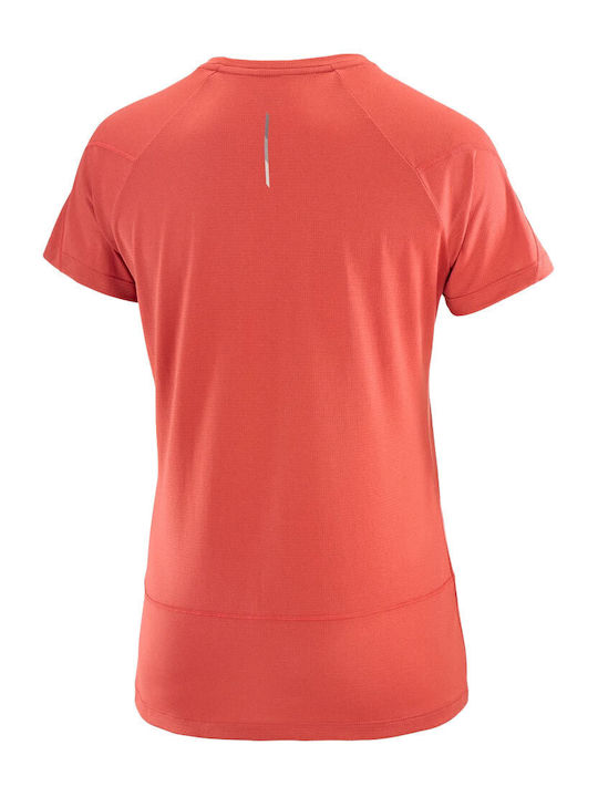 Cross Run Γυναικείο T-shirt Fast Drying Κόκκινο