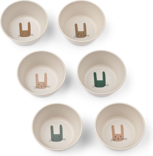 Liewood Baby Food Bowl made of Plastic 6pcs