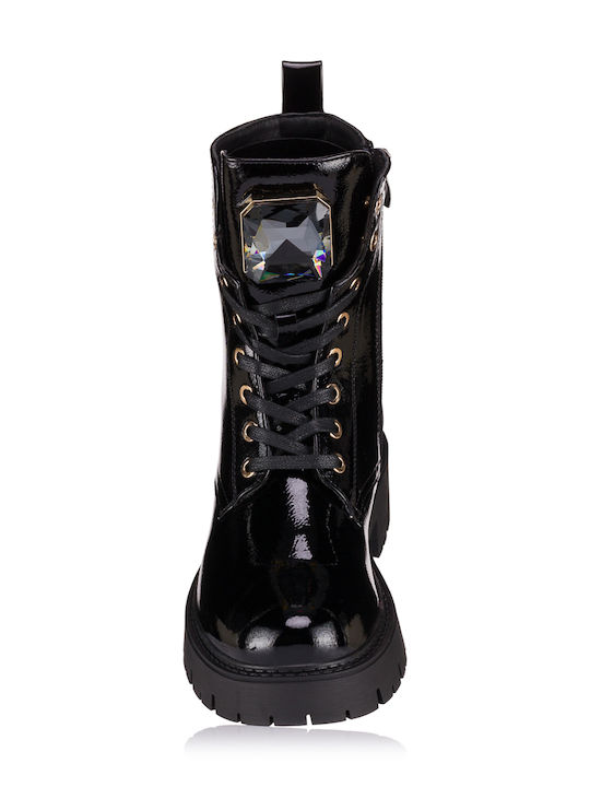 Leather Women's Ankle Boots Black