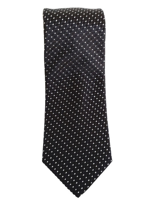 Venturi Men's Tie Silk Printed in Black Color