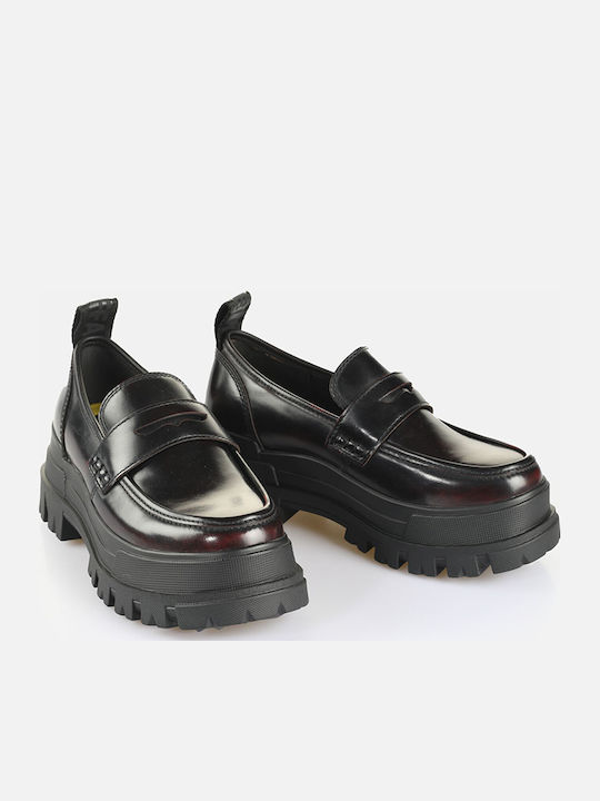Aspha Damen Loafers in Rot Farbe