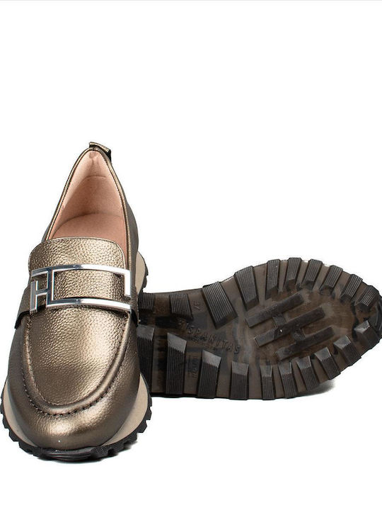 Hispanitas Women's Loafers in Gray Color