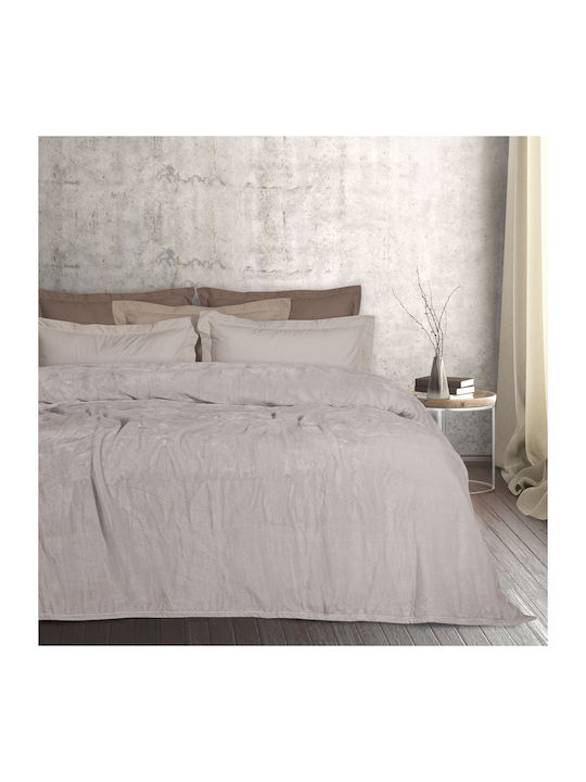 Das Home 1345 Velvet Blanket Single 160x220cm Beige