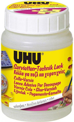 UHU Flüssigkleber Großformat für Handwerk 150ml Keine Lösungsmittel Transparent