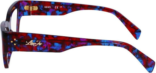 Liu Jo Femei Plastic Rame Ochelari Fluture Burgundy LJ2792-665