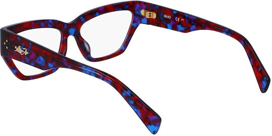 Liu Jo Femei Plastic Rame Ochelari Fluture Burgundy LJ2792-665