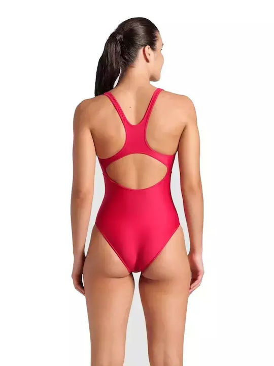 Arena Solid One-Piece Swimsuit Red