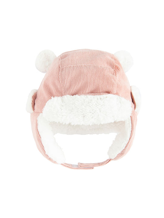 Cool Club Kids Beanie Set with Gloves Knitted Pink