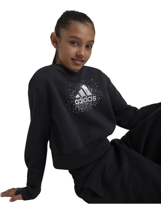 Полар Детски Суичър Черен Glam Crew Sweatshirt
