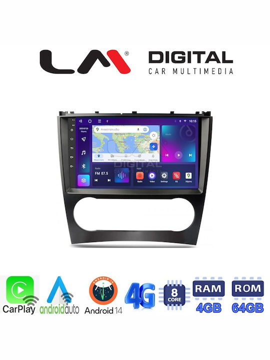 LM Digital Ηχοσύστημα Αυτοκινήτου για Mercedes-Benz C Class / CLC Class 2004 - 2008 (Bluetooth/USB/WiFi/GPS/Apple-Carplay/Android-Auto) με Οθόνη 9"