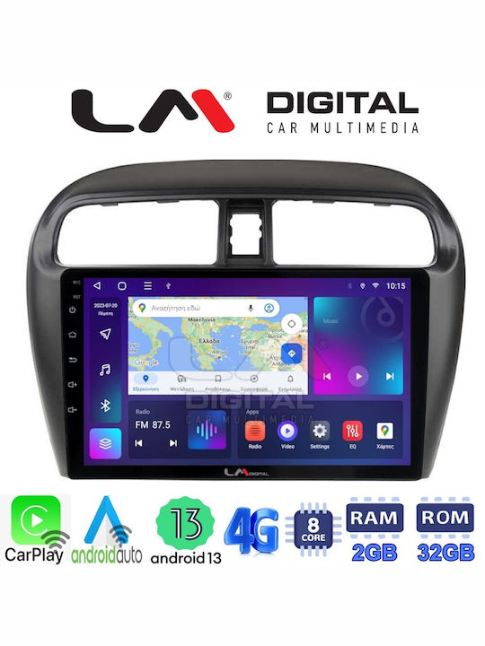 LM Digital Car Audio System for Mitsubishi Space Star 2013 (Bluetooth/USB/WiFi/GPS/Apple-Carplay/Android-Auto) with Touch Screen 9"