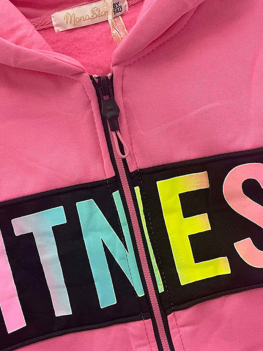 Kids Tracksuit Set With Fuchsia Jacket 2 Pieces