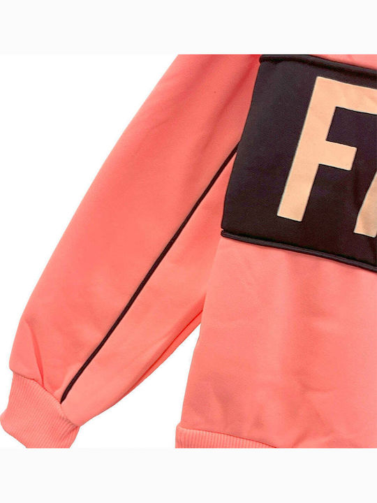 Kinder Sweatpants Set Mit Jacke Koralle 2 Stück